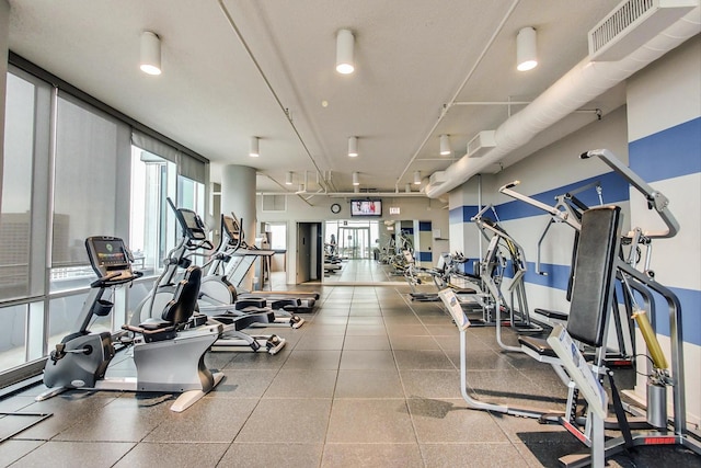 view of gym
