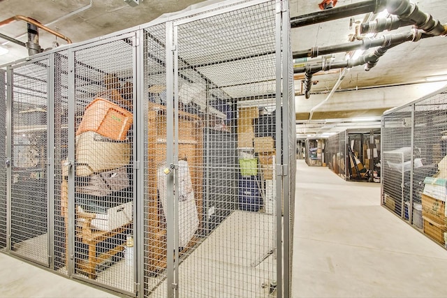 view of storage room