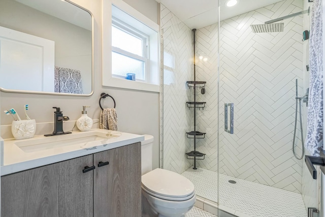 9543 Lorel Ave, Skokie, IL 60077 - full bath with toilet, vanity, and a shower stall