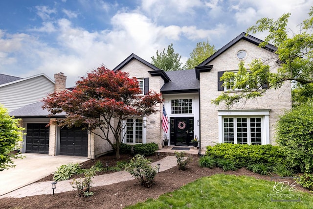 480 De Lasalle Ave, Naperville, IL 60565 - view of front of property featuring brick siding, an attached garage, and driveway