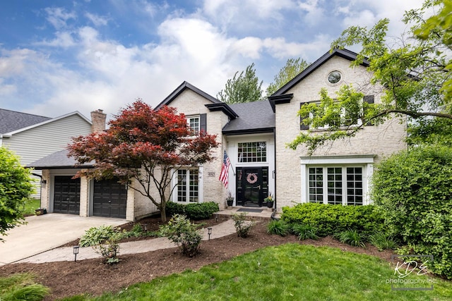 480 De Lasalle Ave, Naperville, IL 60565 - view of front of property with brick siding, driveway, and a garage