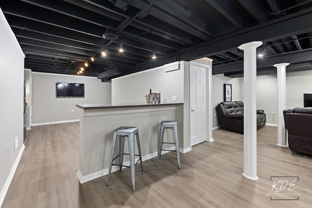 480 De Lasalle Ave, Naperville, IL 60565 - finished basement featuring wood finished floors and baseboards