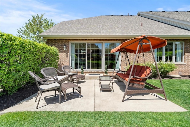 12195 Oxford Ct, Lemont, IL 60439 - view of patio / terrace with an outdoor living space