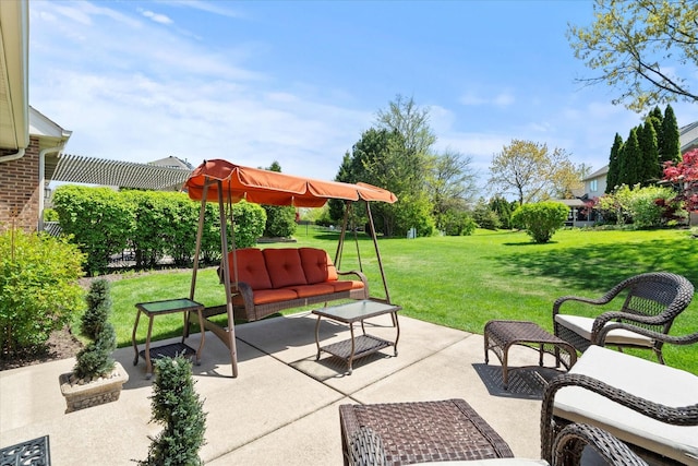 12195 Oxford Ct, Lemont, IL 60439 - view of patio / terrace featuring an outdoor living space
