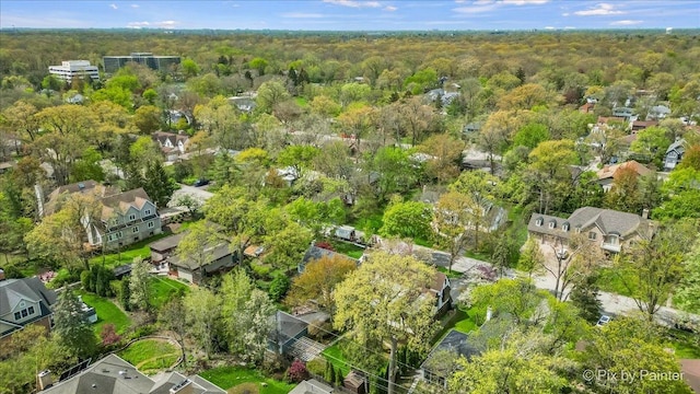 705 Hunter Rd, Glenview, IL 60025 - aerial view of residential area with a heavily wooded area