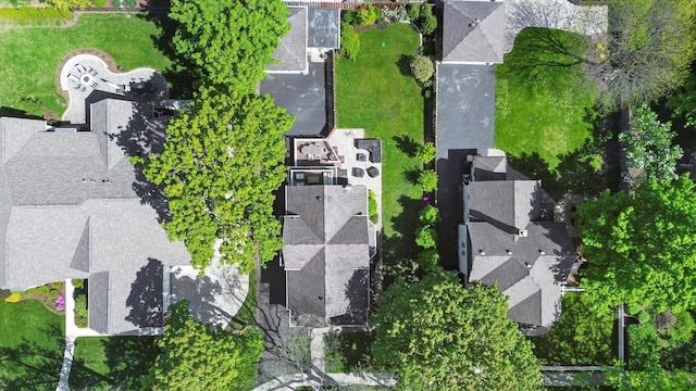 aerial view of residential area