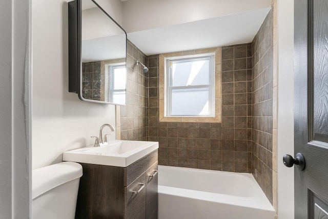 12509 S Bishop St, Calumet Park, IL 60827 - full bath with toilet, shower / tub combination, and vanity