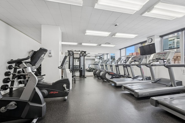 view of gym