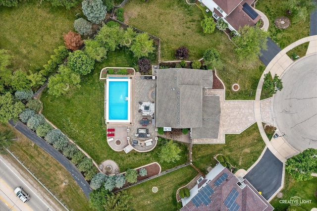 10650 Painted Desert Ct, Huntley, IL 60142 - aerial view of property and surrounding area featuring a pool