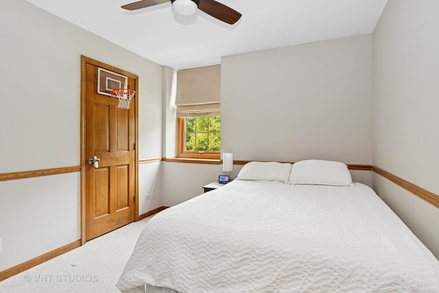 16 Rock River Ct, Naperville, IL 60565 - carpeted bedroom featuring ceiling fan and baseboards