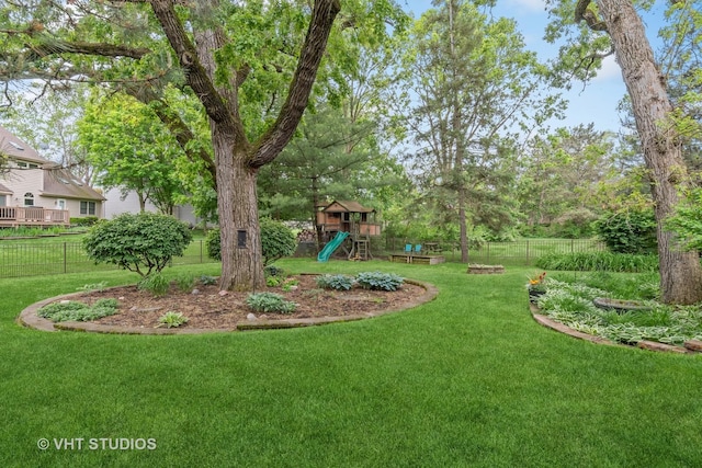 16 Rock River Ct, Naperville, IL 60565 - view of yard featuring a playground
