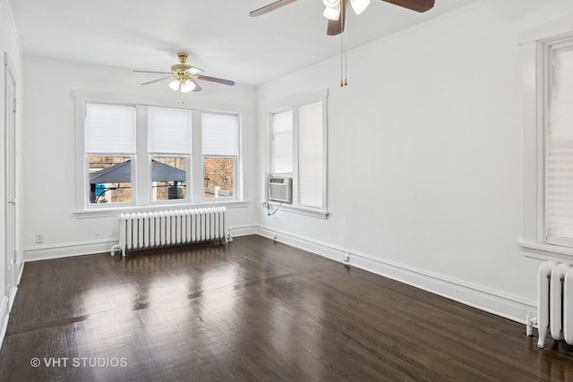 5814 N Campbell Ave, Chicago, IL 60659 - unfurnished sunroom with radiator heating unit and cooling unit
