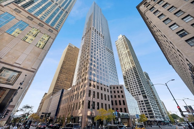 view of building exterior with a view of city