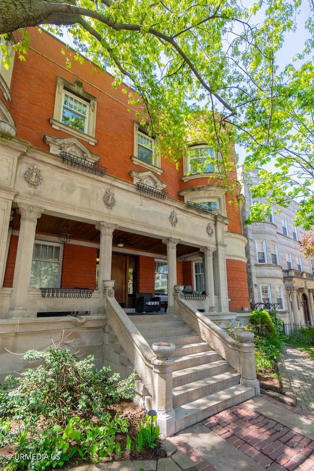 view of property with stairs