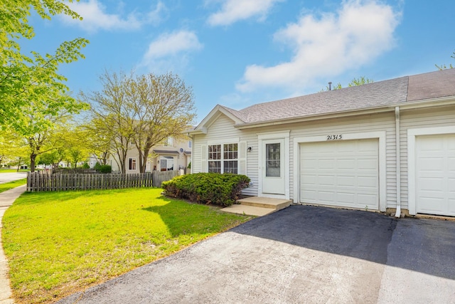 21315 W Edison Ln, Plainfield, IL 60544 - view of front of home featuring asphalt driveway, a garage, and a shingled roof