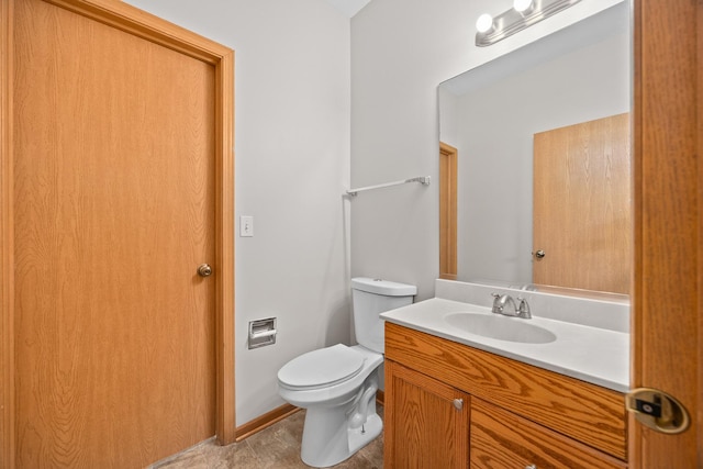 21315 W Edison Ln, Plainfield, IL 60544 - bathroom featuring toilet, vanity, and tile patterned floors