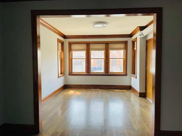 4623 S Harding Ave, Chicago, IL 60632 - empty room with crown molding, baseboards, and wood finished floors
