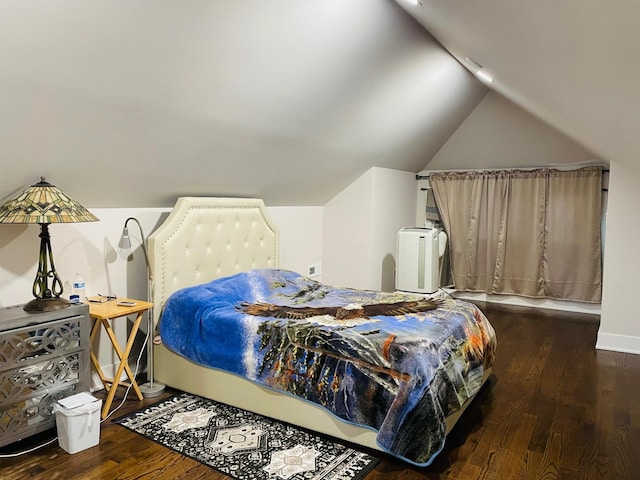 4623 S Harding Ave, Chicago, IL 60632 - bedroom featuring wood finished floors and vaulted ceiling