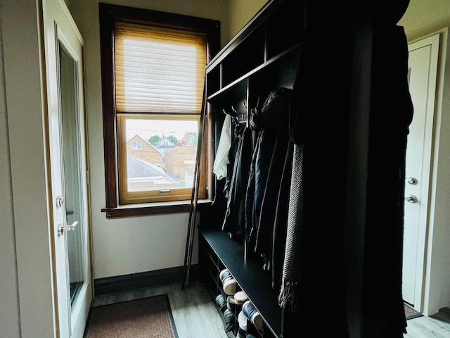 4623 S Harding Ave, Chicago, IL 60632 - mudroom featuring wood finished floors and baseboards