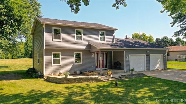 48W142 Milnamow Dr, Maple Park, IL 60151 - view of front facade featuring an attached garage, a front lawn, and driveway