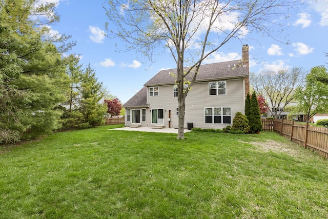 726 W Trl, Grayslake, IL 60030 - rear view of property with a patio and a chimney