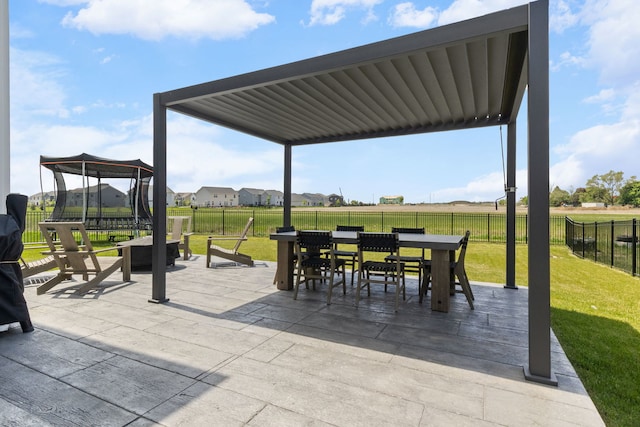 view of patio / terrace featuring outdoor dining space