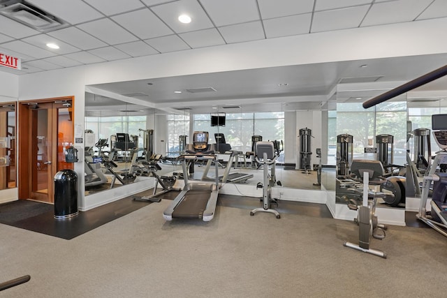 view of gym