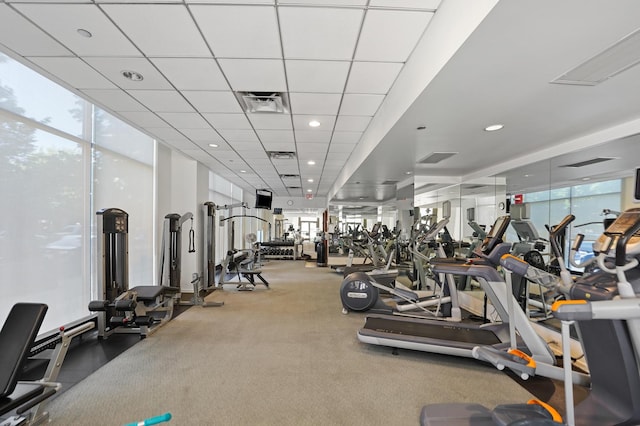 view of exercise room