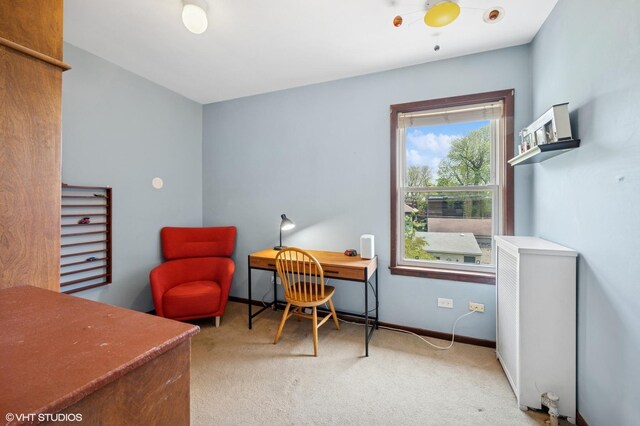 6329 N Hermitage Ave, Chicago, IL 60660 - carpeted office with baseboards