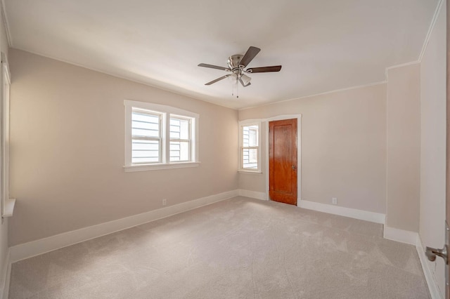 150 S 13th Ave, Maywood, IL 60153 - empty room featuring ceiling fan, light carpet, and baseboards