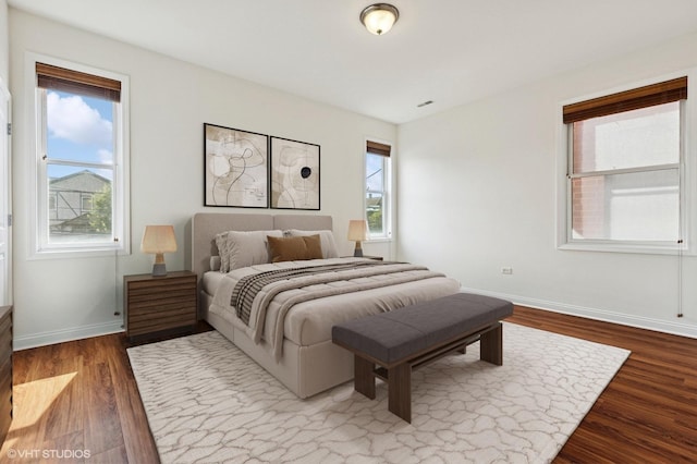 4727 N Clark St Unit 2S, Chicago, IL 60640 - bedroom featuring dark wood-style floors