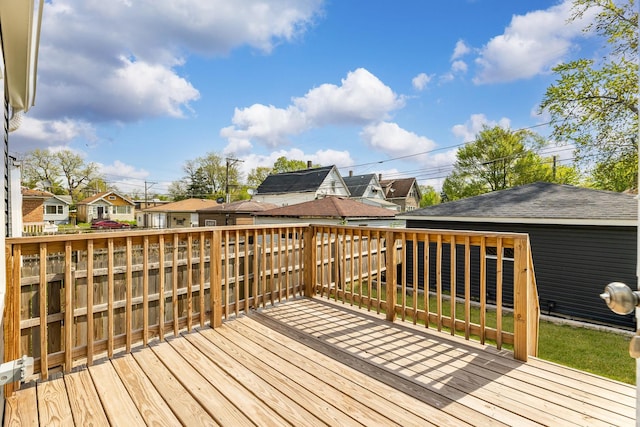 11311 S Stewart Ave, Chicago, IL 60628 - wooden deck featuring a residential view