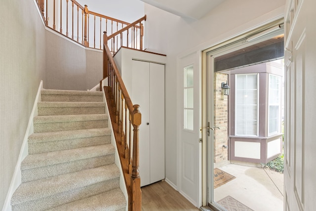 283 E Fabish Dr, Buffalo Grove, IL 60089 - entrance foyer with stairs and light wood-type flooring