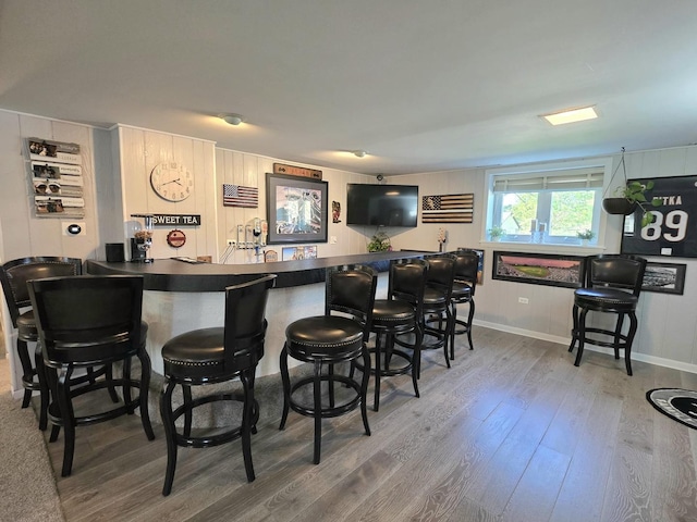 574 Aberdeen Rd, Frankfort, IL 60423 - indoor wet bar featuring wood finished floors and baseboards