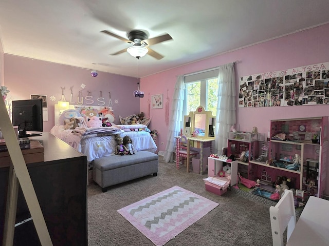 574 Aberdeen Rd, Frankfort, IL 60423 - carpeted bedroom with ceiling fan