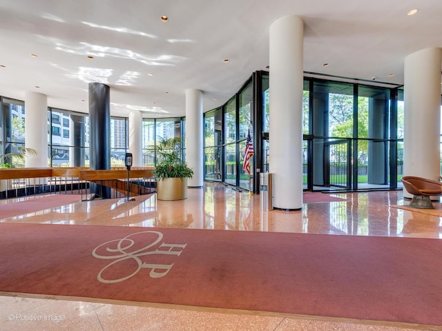 155 N Harbor Dr Unit 2011, Chicago, IL 60601 - community lobby featuring expansive windows