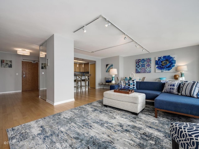 155 N Harbor Dr Unit 2011, Chicago, IL 60601 - living room with track lighting and wood-type flooring