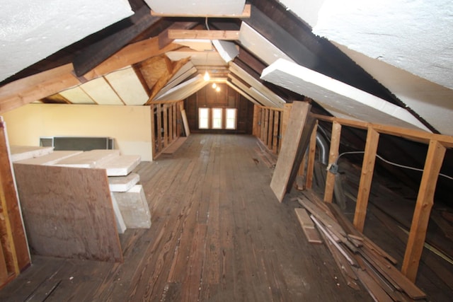 view of attic