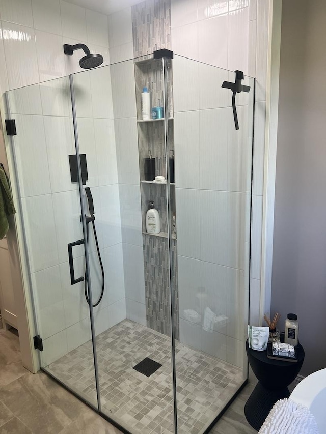 2493 W Mud Creek Rd, Mount Morris, IL 61054 - bathroom featuring a stall shower and toilet