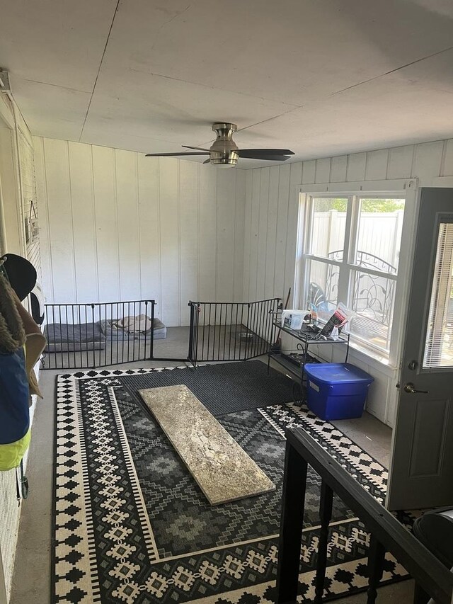 2493 W Mud Creek Rd, Mount Morris, IL 61054 - bedroom featuring ceiling fan