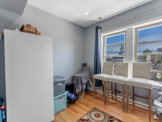 5717 N Kimball Ave Unit 2N, Chicago, IL 60659 - miscellaneous room featuring light wood finished floors and recessed lighting