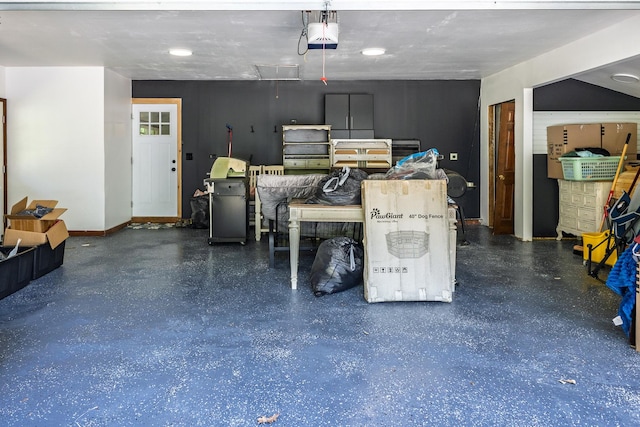 4182 Dawson Lake Rd, Poplar Grove, IL 61065 - garage featuring a garage door opener