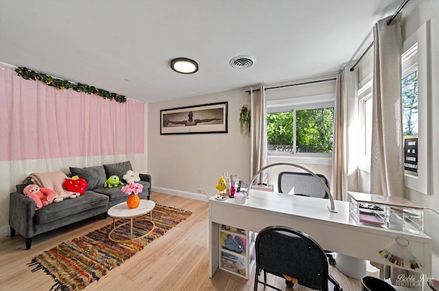 1224 S Mount Prospect Rd, Des Plaines, IL 60018 - home office featuring wood finished floors and baseboards