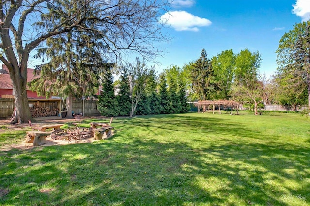 1224 S Mount Prospect Rd, Des Plaines, IL 60018 - view of yard with a gazebo