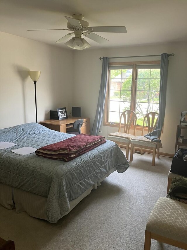 9423 Caledonia Dr, Tinley Park, IL 60487 - carpeted bedroom featuring a ceiling fan