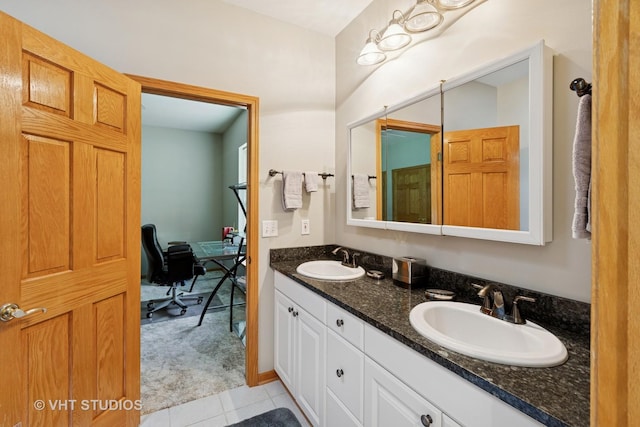 23803 E 3100 N Rd, Dwight, IL 60420 - full bathroom with double vanity and tile patterned flooring