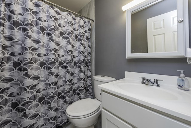 19451 W Hoag Ct, Mundelein, IL 60060 - full bath with toilet, vanity, and curtained shower