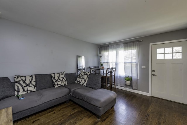 19451 W Hoag Ct, Mundelein, IL 60060 - living area featuring wood finished floors and baseboards