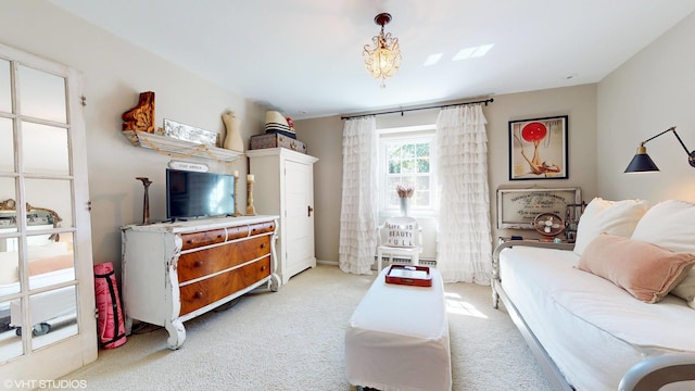 1215 Heather Ln, Glenview, IL 60025 - living room featuring light carpet and baseboard heating