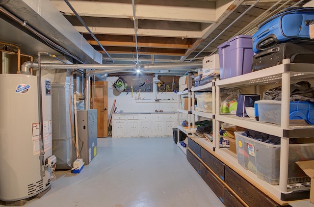 115 S Calumet Ave, Aurora, IL 60506 - unfinished below grade area featuring water heater